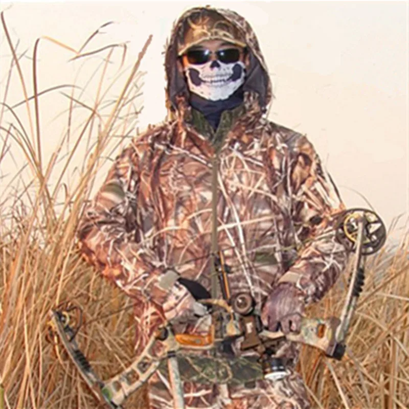 Combinaison camouflage bionique homme pêche extérieure randonnée vêtement tactique silencieux chaud photo
