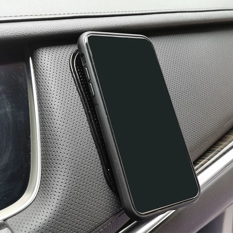 1 Pcs Black car center console mobile phone anti-slip mat perfume storage stick silicone car decoration supplies