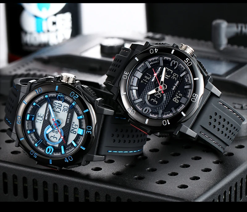 Sanda новые электронные часы термометр спортивные часы модные повседневные водонепроницаемые мужские электронные часы подарок цифровые часы мужские часы