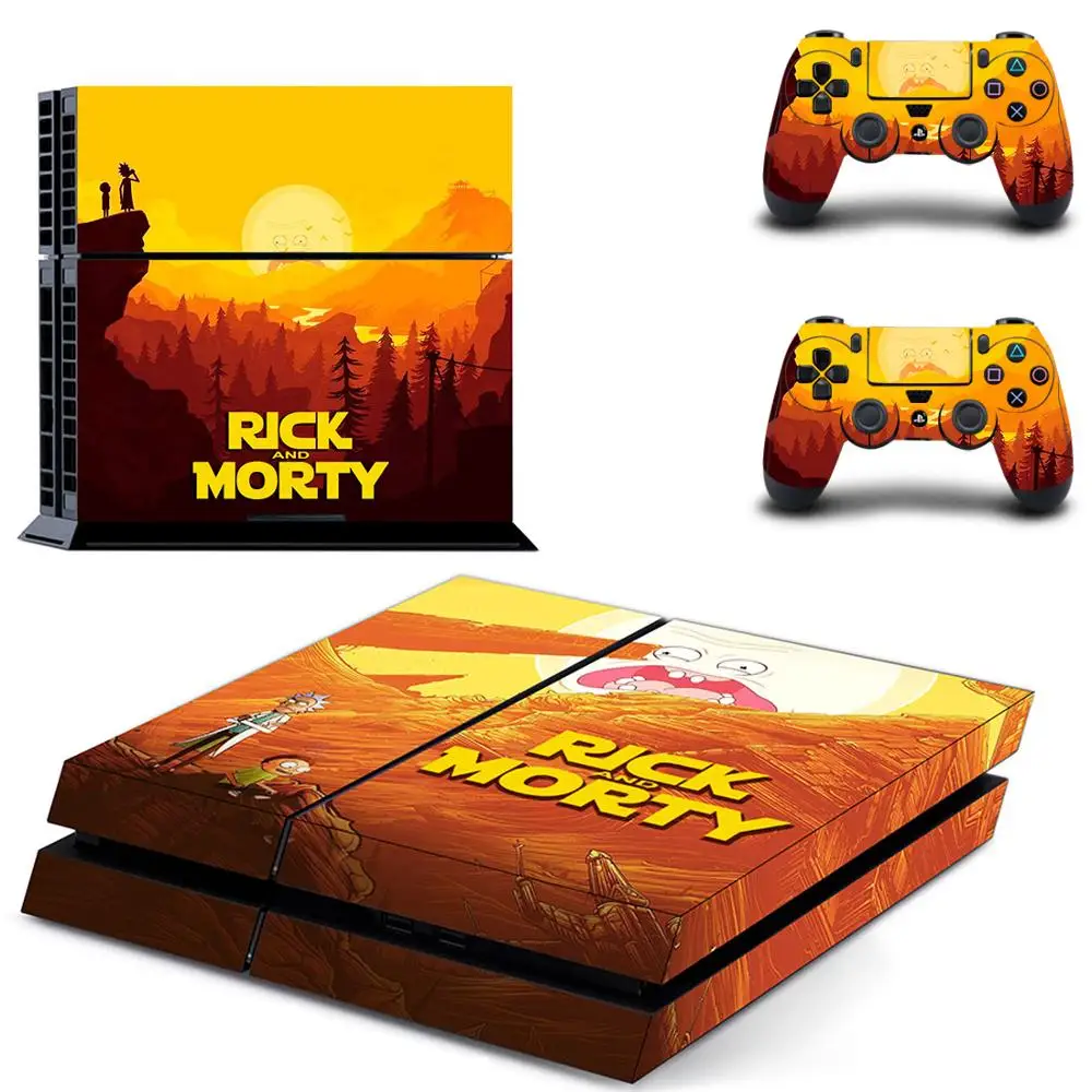 QPTM0179 Аниме Рик и Морти полное покрытие PS4 стикер s Play станция 4 кожа наклейки для playstation 4 PS4 консоль и контроллер скины - Цвет: QPTM0179