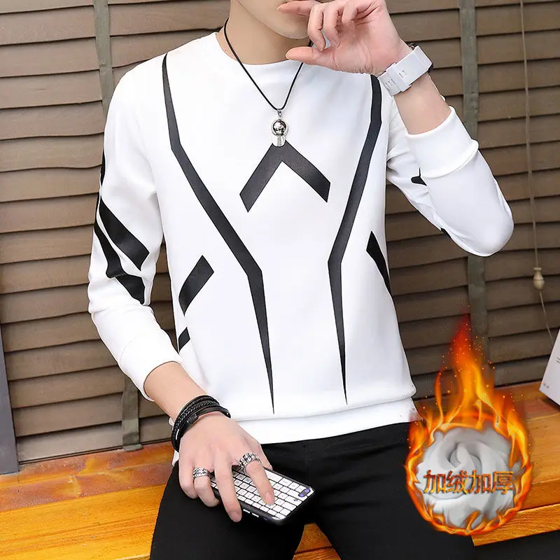 

26 models Striped Sweatshirts Men Fashions Streetwear Sweatshirts Men Street Style Black Men Sweatshirt Male Pullovers 2019 New