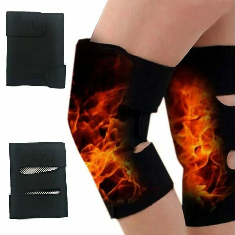 

1Pair Self-heating Magnetic Therapy Warmth Knee Support Professional Protective Sports Knee Pads Soccer Running Warm Defensive