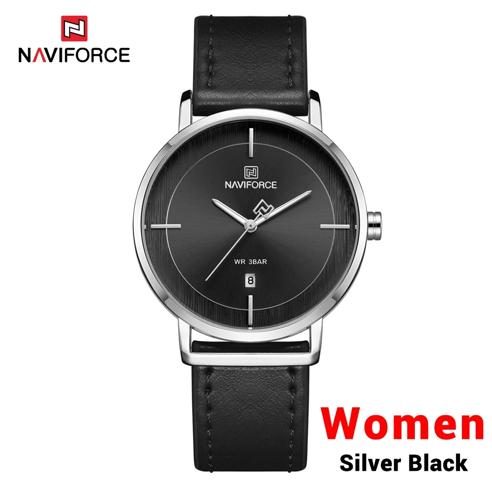 Women SB Новинка, часы для влюбленных NAVIFORCE, Лидирующий бренд, мужские деловые часы или женское платье, кварцевые часы, мужские водонепроницаемые часы, наручные часы - Цвет: Women SB