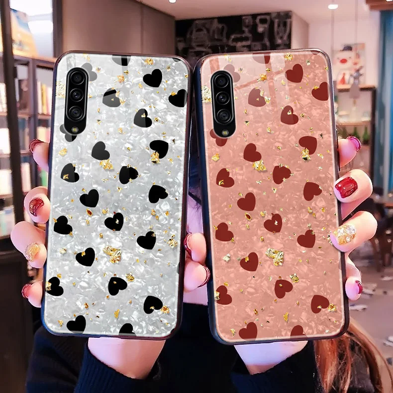Для samsung Galaxy A90 5G чехол из закаленного стекла+ TPU рамка жесткая задняя крышка для samsung A90 A 90 стеклянный чехол A9080 SM-A908F оболочка