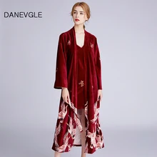 Женская бархатная Ночная рубашка на бретельках, сексуальная ночная рубашка, бархатная Высококачественная ночная рубашка, костюм для осени и зимы, Женская домашняя одежда