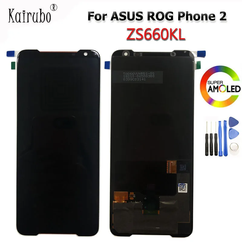 2019 новый лучший 6 59 &quotAMOLED экран для ASUS ROG Phone 2 Phone2 ll ZS660KL ЖК дисплей + сенсорная