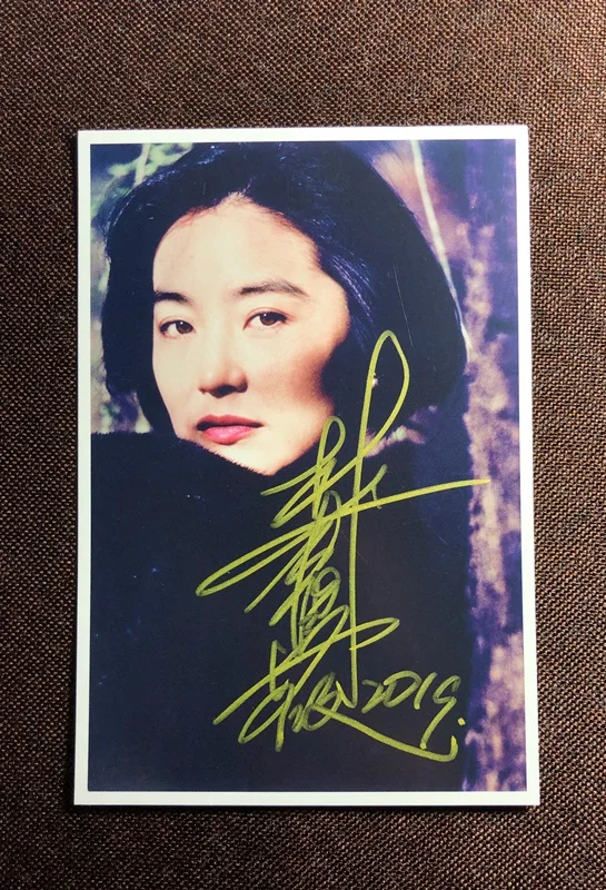 Ручная подписка Brigitte Lin autographed оригинальная фото открытка 8 вариантов 79K8