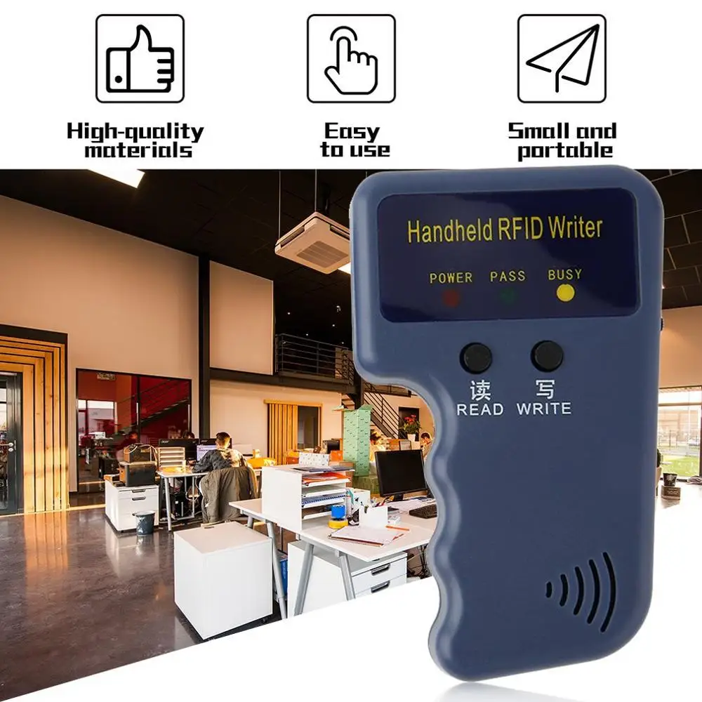 Ручной 125 кГц EM4100 RFID Копир писатель Дубликатор Программист ридер+ 5 шт. EM4305 перезаписываемый ID Брелоки метки карты T5577 5200