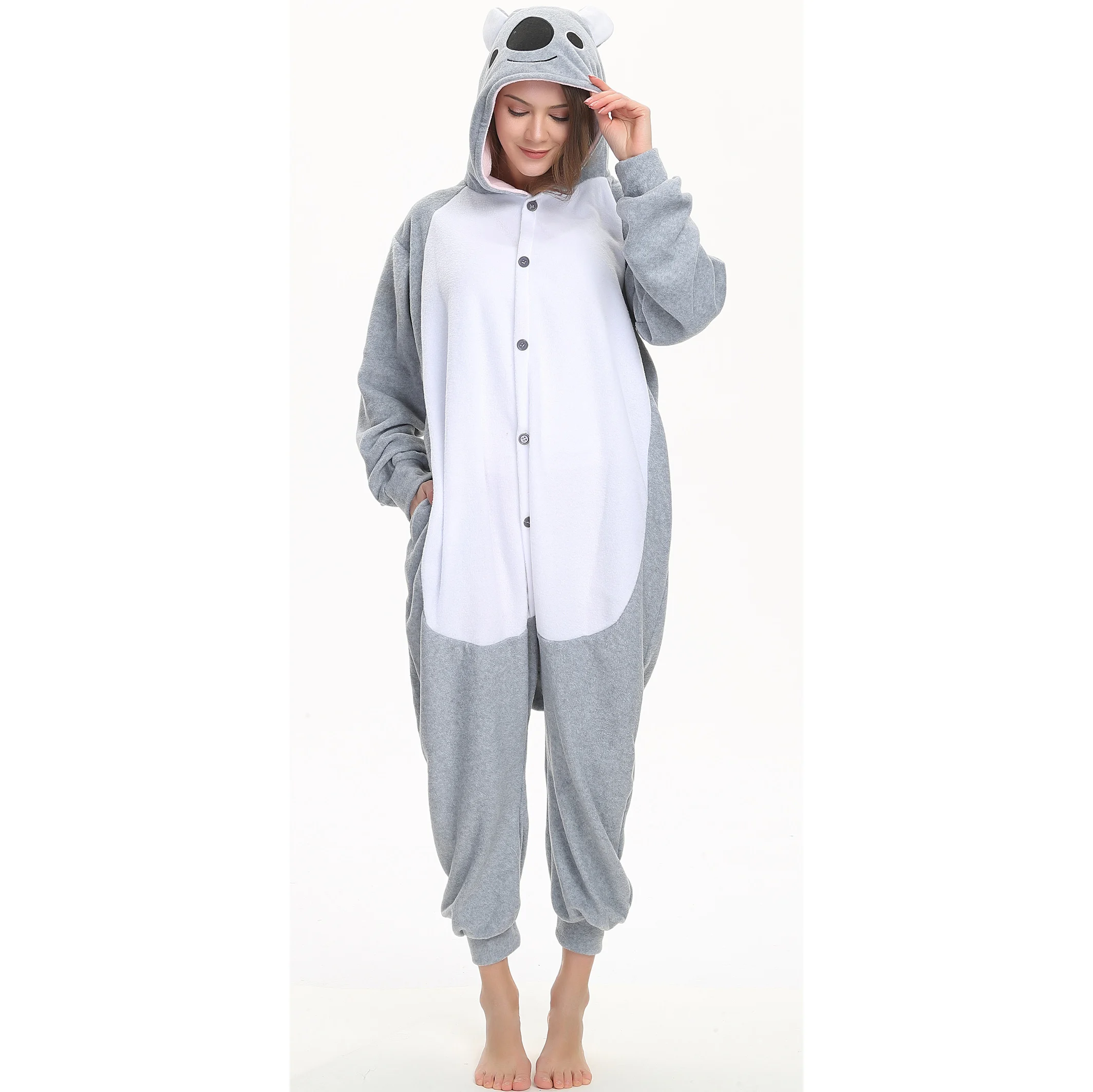 Комбинезон Koala новый Пижамный костюм для взрослых с мультяшными животными теплая