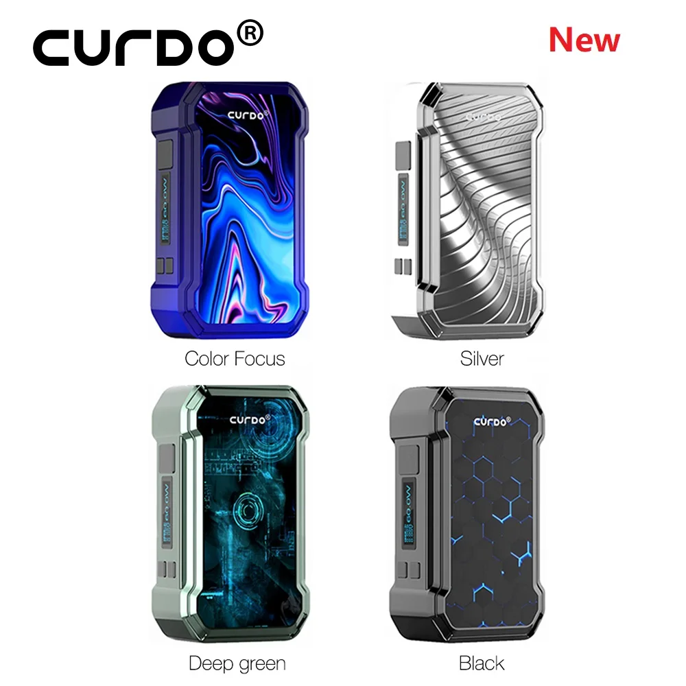 

Newest Original Curdo Hally TC Box Mod Powered by single 18650 battery & with 0.96 inch display screen E-cig vape vs drag 2