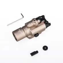 Высокое качество Тактический оружейный светильник X400 пистолет Флэш-светильник с красным лазерным прицелом HK15-0036