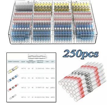 

Butt Terminals Solder Sleeve Wire 250Pcs Waterproof Connector Accessory