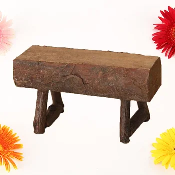 

1pc Crafts Creative Handcraft Small Delicate Fashionable Wood Beautiful Stool Ornaments for House Office