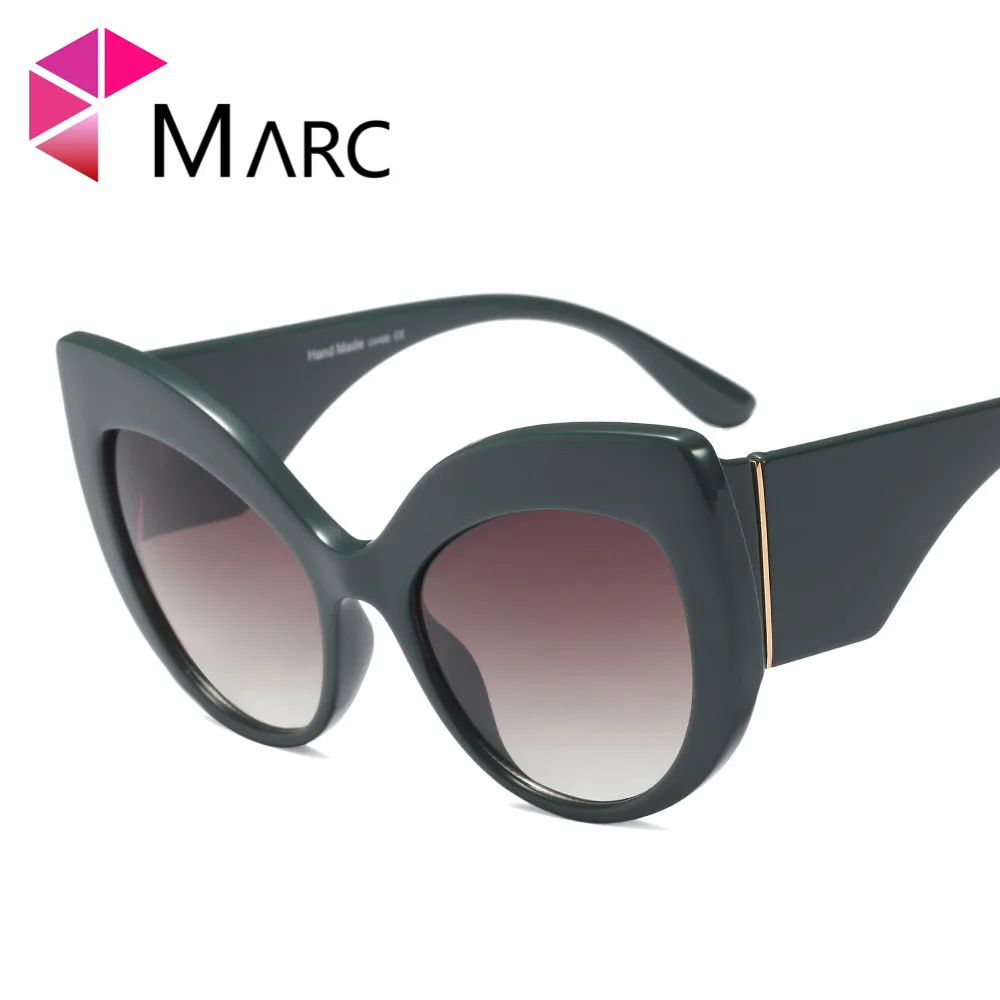 Марка UV400 2018NEW женские мужские модные солнцезащитные очки градиентные пластиковые очки gafas Sol полимерные очки в леопардовой оправе cat - Цвет линз: C6