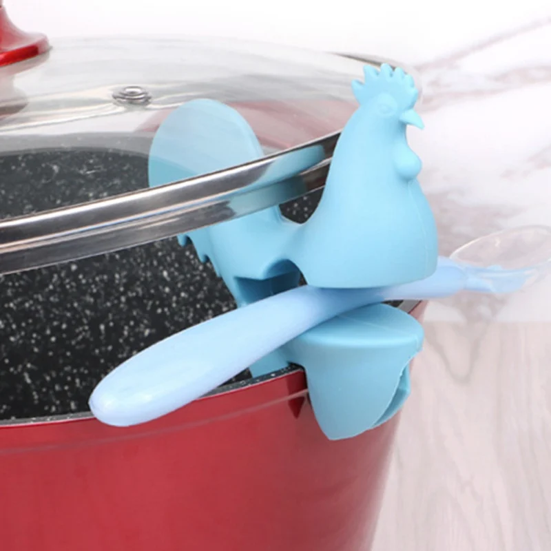 

Spoon Holder Pot Side Clip Anti-scalding Pot Side Clip Non-slip Kitchen Baking Clip Unique Silicone H1 .x x