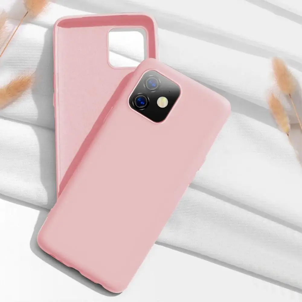 Розовый Жидкий Силиконовый ТПУ чехол для телефона iPhone11 Pro Max мягкий чехол для телефона чехол для iPhone 11 Pro max - Цвет: Розовый