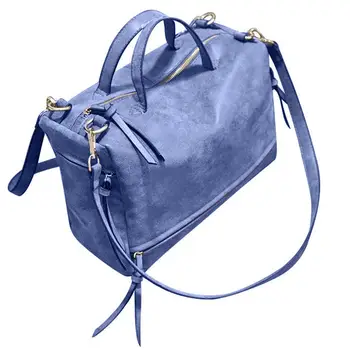 

Large Capacity Handbag bolsas feminina женская сумка Chic Lady Solid Color Faux Leather Frosted Zipper Crossbody Shoulder Bag