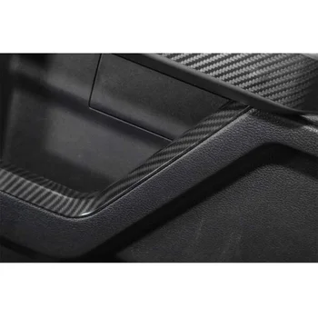 

4pcs Car Inner Door Frame Cover Trim Bezel High Qualiy Black For Ford F-150 2015-2019 Auto Door Frame Cover Trims