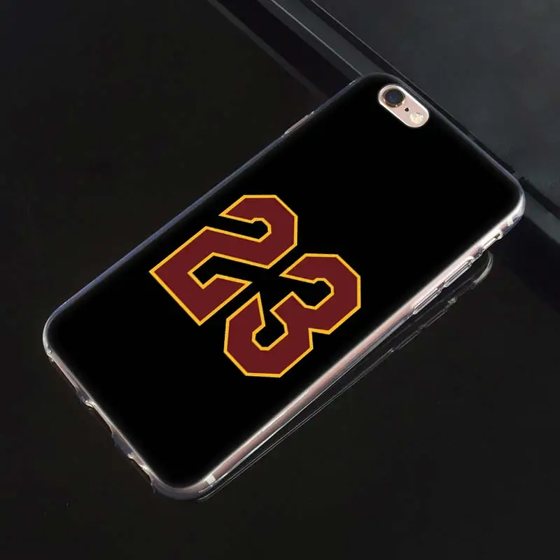 Чехол с Баскетбольным номером 23 24 для iphone XS Max XR X 10 7S 8 6 6S Plus 5 5SE 5C 6+ 7+ 11 Мягкий силиконовый чехол для телефона Fundas Capa
