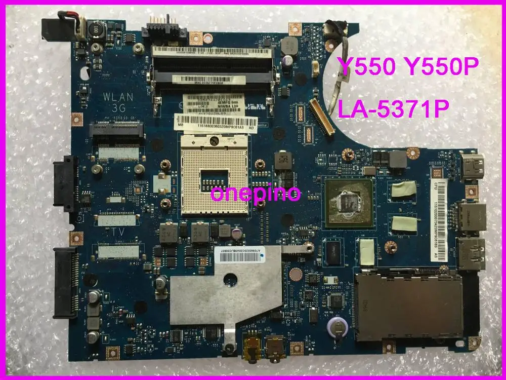 LA 5371P подходит для Y550 Y550P Материнская плата ноутбука NIWBA 11S168003603 100% идеально