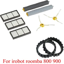Wheel Tires Skin Brushes and Filters For IRobot Roomba Parts Kit Series 800 860 865 866 870 871 880 885 886 890 900 960 966 980