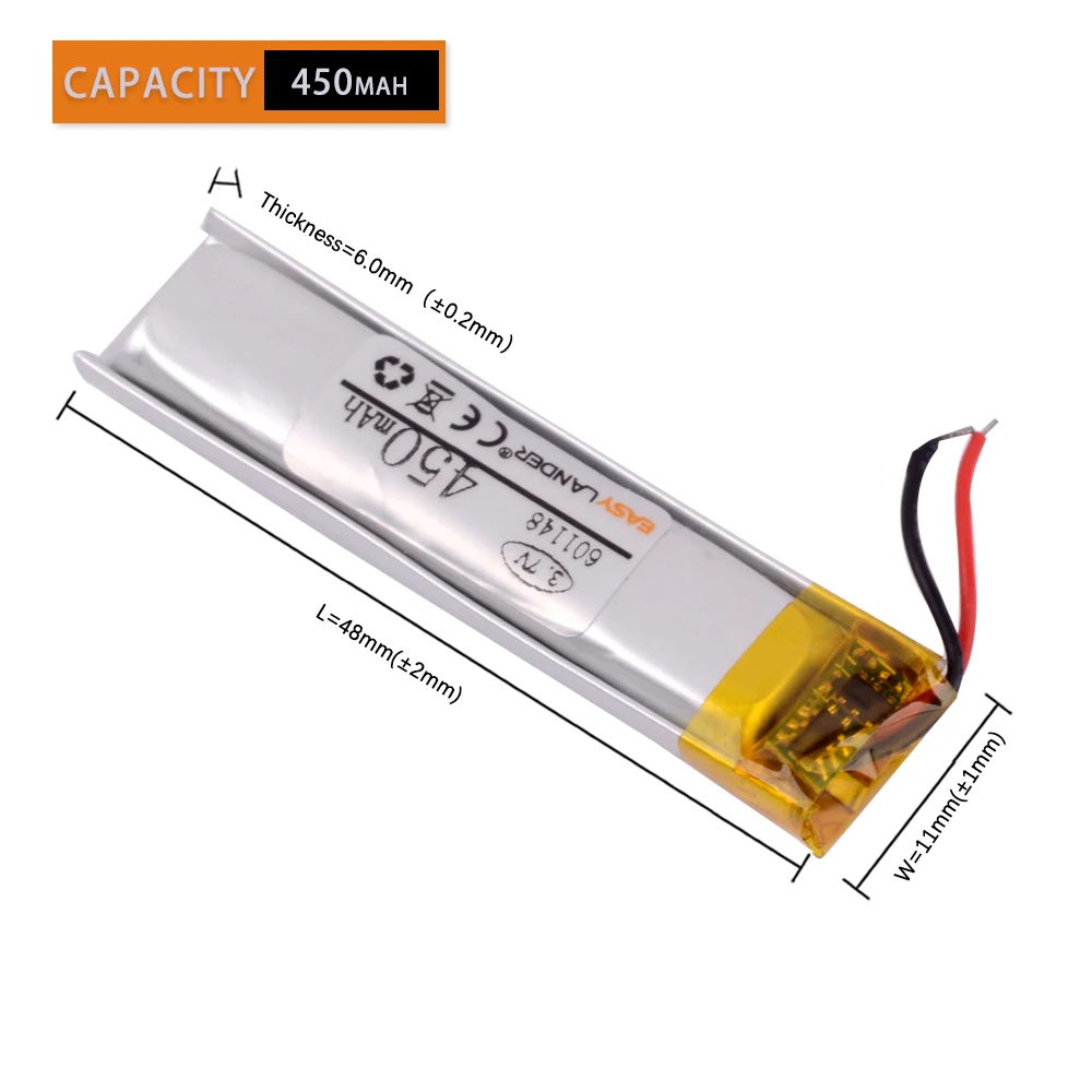 601148 601250 3.7V 450MAH accumulators in the mouse rat9 Rechargeable Battery the batteries for the mouse r. a. t. 9 Replace