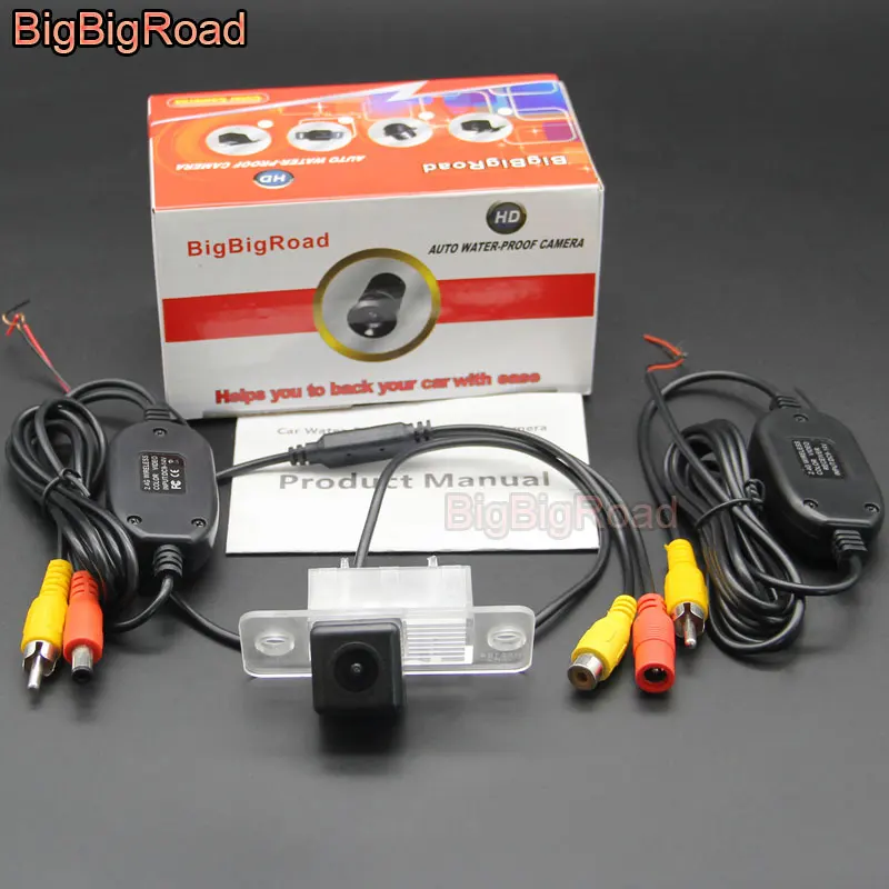 Series 3 Wireless BigBigRoad заднего вида Парковка CCD резервная камера водонепроницаемая для Volkswagen Tiguan 2010 2011 2012 2013 - Название цвета: Series 3 Wireless