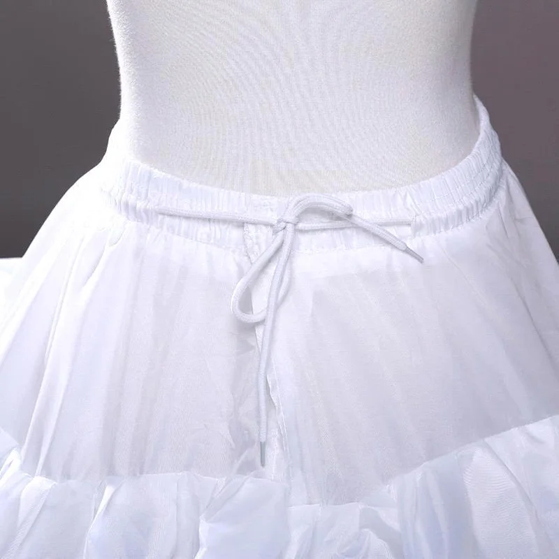 4 Hoops 5 Layers Ball Gown Petticoats Black Petticoat Crinoline Underskirt Big Ruffle Wedding Accessories