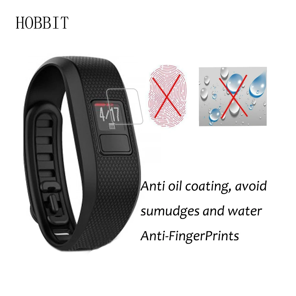 3Pack For Garmin Vivofit 3 Sports Smart Watch band LCD Accessories Anti-shock Explosion-Proof Screen Protector Anti-Scratch Film