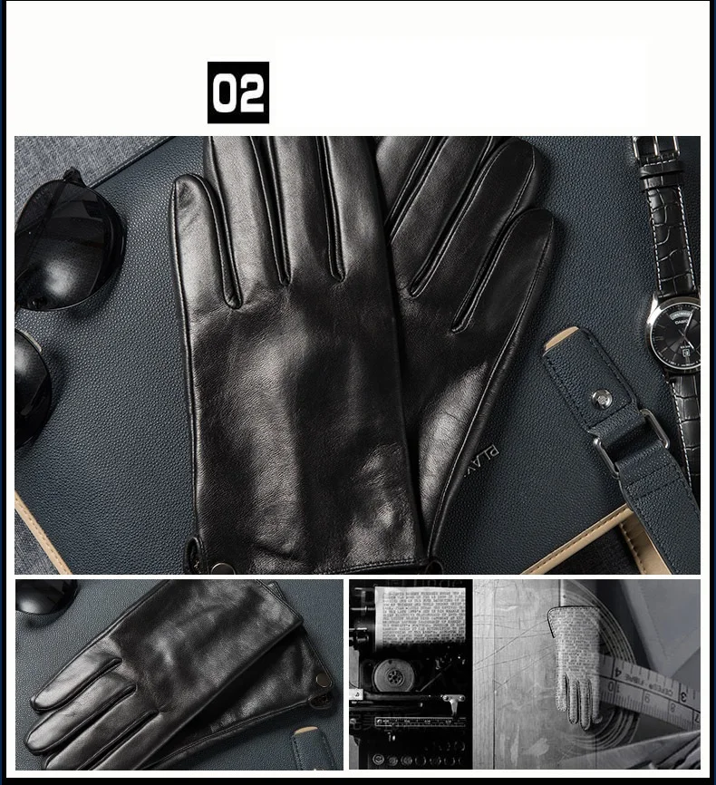 Новые кожаные зимние guantes теплые перчатки из овечьей кожи мужские кожаные перчатки простые предотвращают перчатки от холода для мужчин