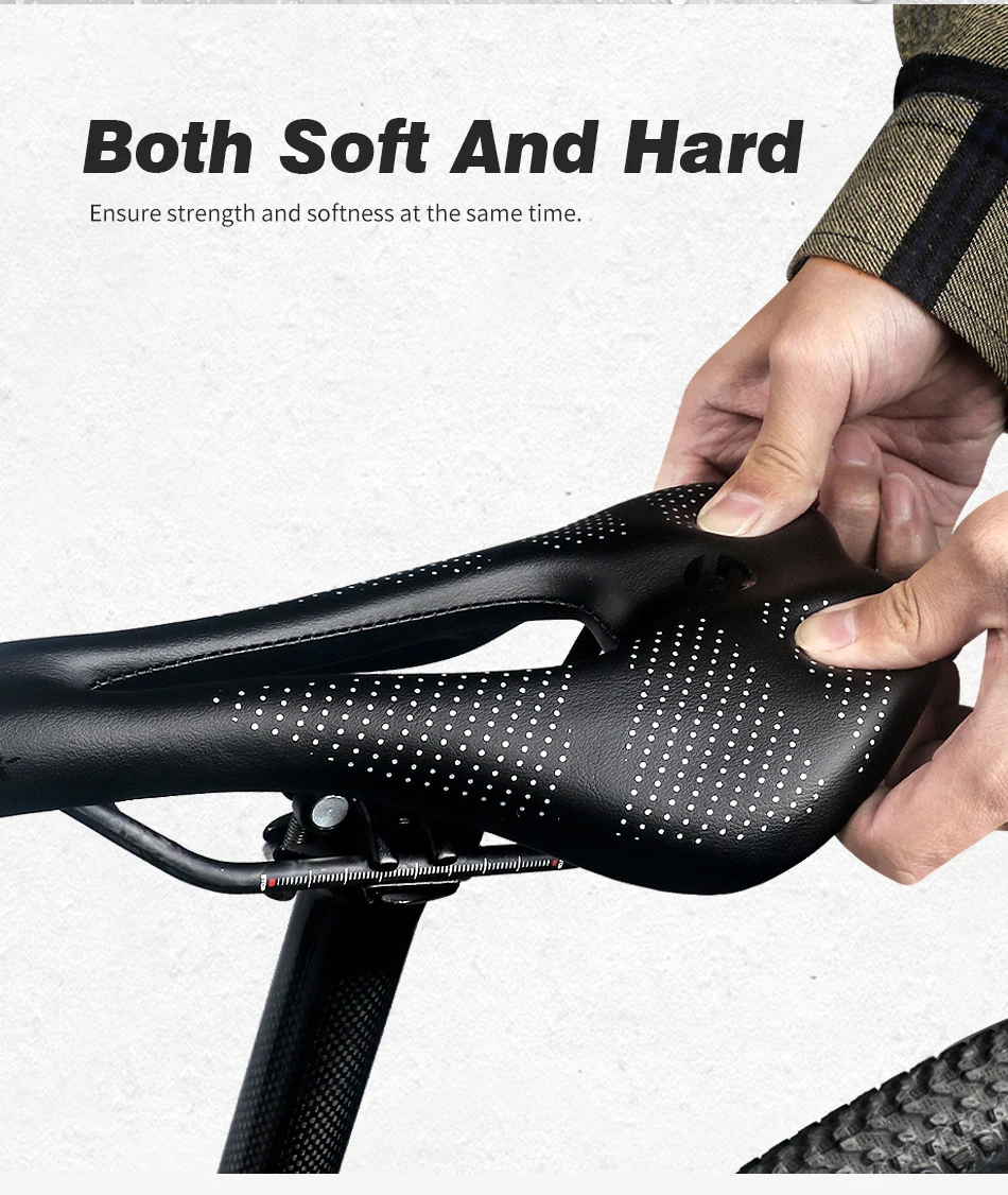 TOSEEK SL-ZERO Bicycle Carbon Saddle 7x7mm Carbon Bow Mountain Road Bike EVA Bicycle Seat 140g Ultralight Cycling Bicycle Parts