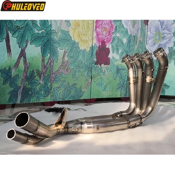 Titanium Alloy S1000XR 15-19 Motorcycle Exhaust Muffler Front Pipe Motorbike Muffler Link Pipe for S1000R S1000RR S1000XR HP4