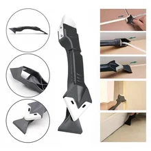 

Creative 5In1 Silicone Remover Caulk Finisher Sealant Smooth Scraper Grout Kit Tools Plastic Angled Hand Tools Set Accessories