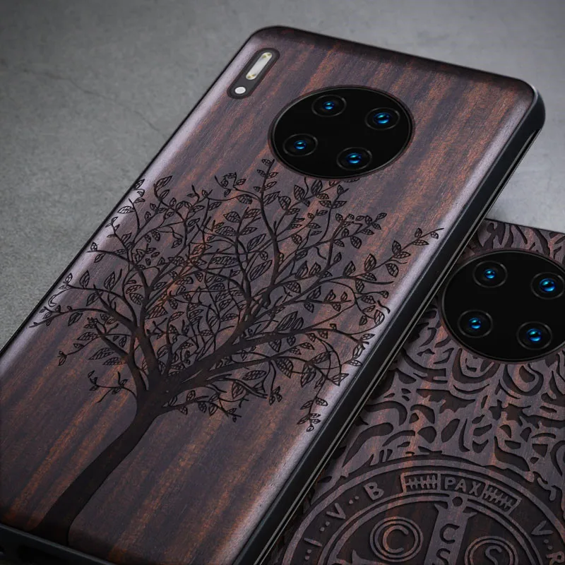 Деревянный чехол P30 для huawei P30 Pro, тонкий чехол из дерева mate 20 Pro, задняя крышка из ТПУ, бампер P30, чехол для huawei P30Pro mate 20 Pro Funda