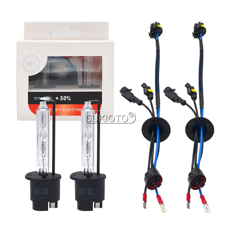 SUKIOTO Yeaky 5500K D2H Xenon HID Kit 35W Yeaky Xenon H1 H3 H7 H11 4500K 6500K HB3 HB4 HID Bulb AC 12V F3 Fast Start Ballast Kit (1)