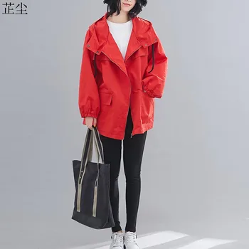 

Plus Size Women Bomber Jacket Coat Long Sleeve Long Hooded Clothes Autumn Winter Vintage Female Outerwear 2019 Korean Coat 5XL