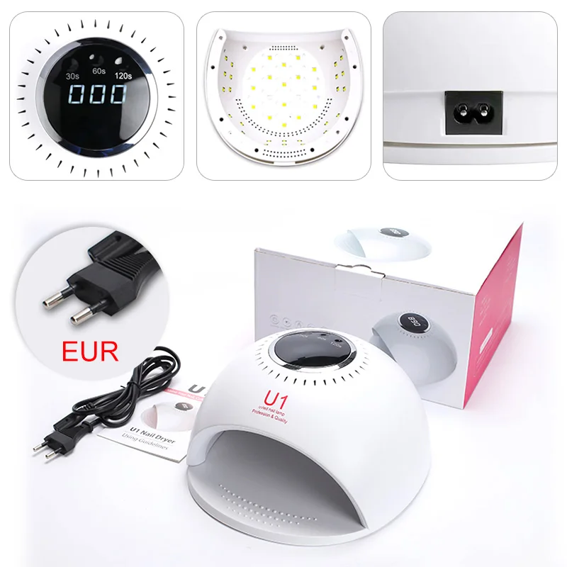  84W Nail Lamp Fast Dry Venalisa LED UV Lamp for Nail Polish Drying 30s/60s/120s Nail Lamp For Soak  - 4000202337192