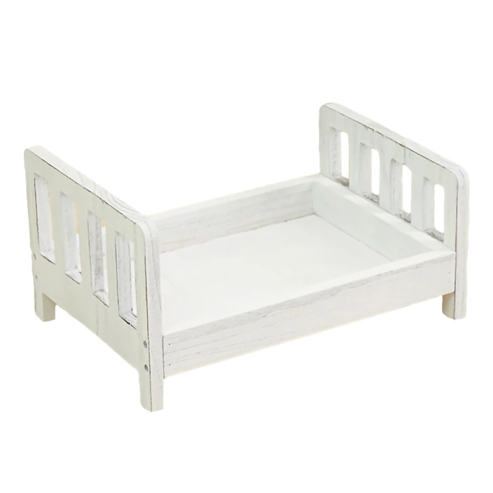 Crib Detachable Basket Beautiful Wood Bed Accessories Photo Shoot Accessories Infant Baby Posing Gift Photography Background