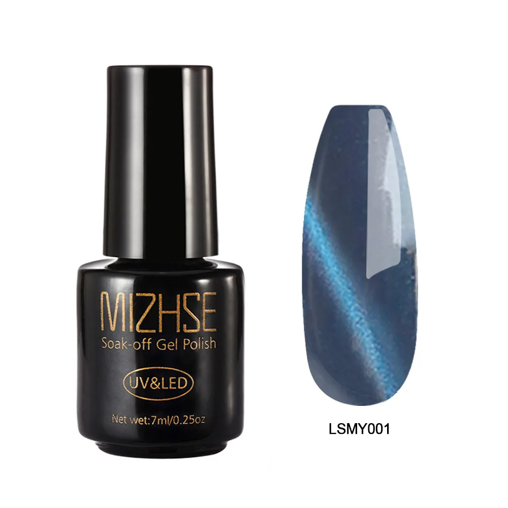 LSMY001 MIZHSE 5D Гель-лак для ногтей с эффектом «кошачий глаз» 7 мл кошачий глаз УФ-Гель-лак замочить от магнитной палочки лак для ногтей Дизайн ногтей Полупостоянный Светодиодный УФ-гель - Цвет: LSMY001