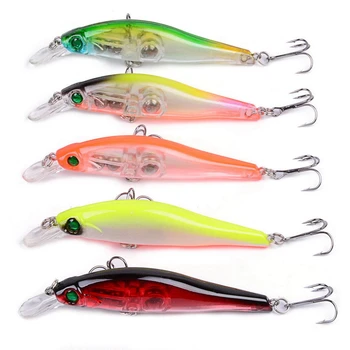 

1Pcs Laser Wobbler Minnow Fishing Lure 9.5cm 11.5g 3D Eyes float isca artificial Crankbait Lifelike Hard Bait bass Pacas tackle