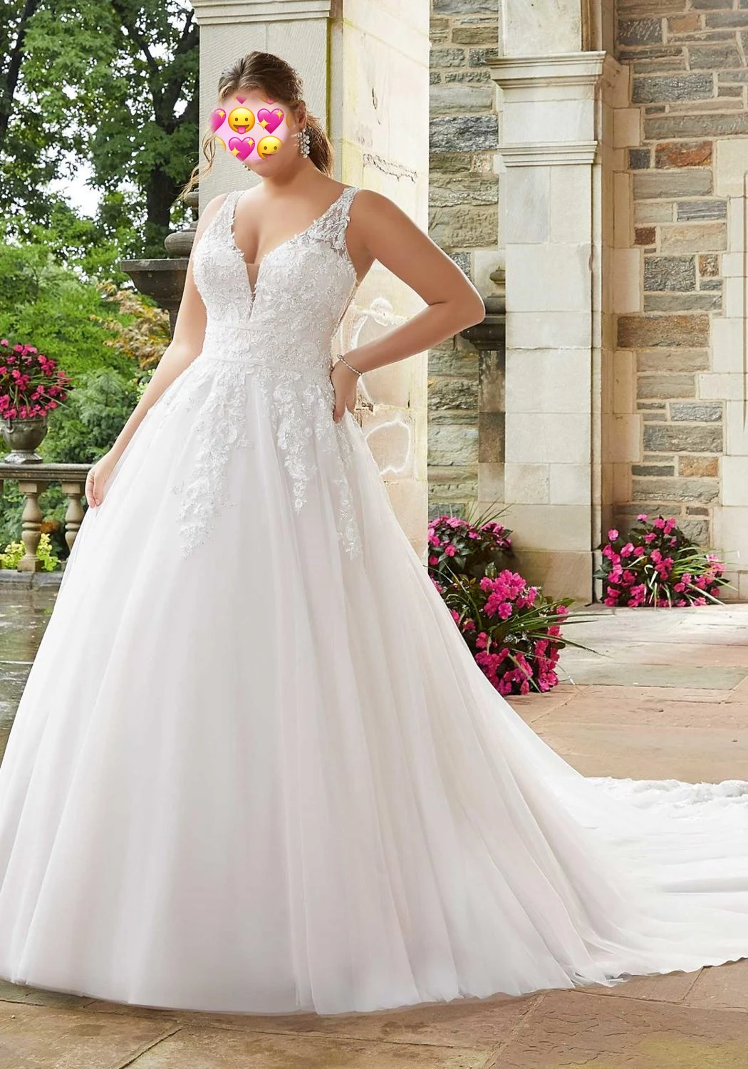 Simple Plus Size Wedding Dresses Ball Gown 2020 Lace Sweetheart White