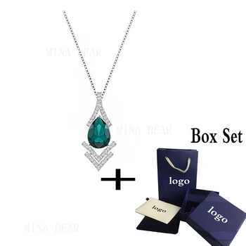 

MINA BEAR 2020 Fashion SWA New Empasionate Crystal Pendant Necklace, Exquisite Line Drop Pendant Decoration Woman Elegant Gift
