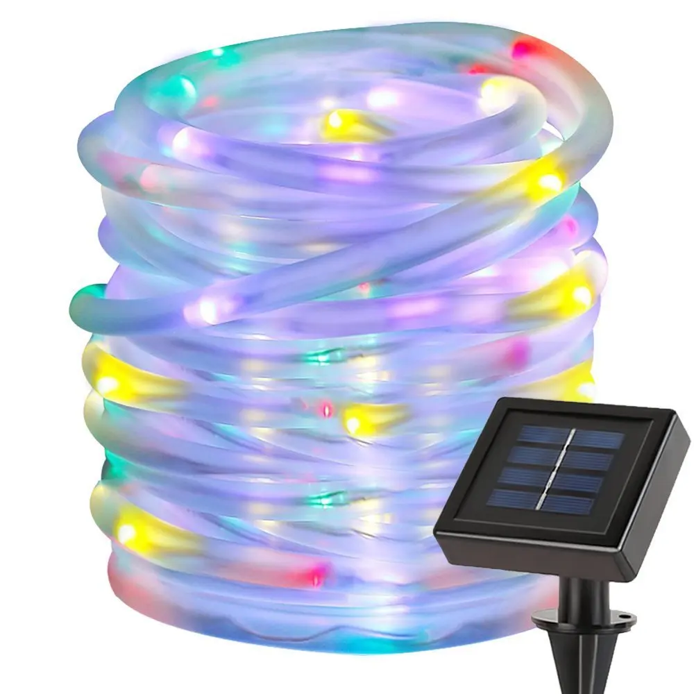

Cross Border for Outdoor Sun Copper Wire Lamp String 22 M 200LED Tube Lighting Chain Courtyard Decoration Christmas Lights