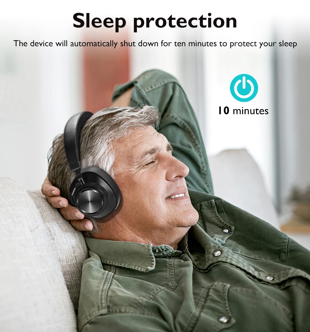 LEMFO T7 Bluetooth наушники на заказ с активным шумоподавлением Беспроводная гарнитура для телефонов и музыки с распознаванием лица