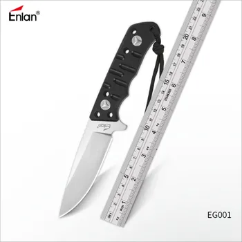 

Enlan EG002 8CR13MOV Blade Knives Fixed Blade Hunting Knife 59HRC Hardness G10 Handle Camping Straight Knife tools