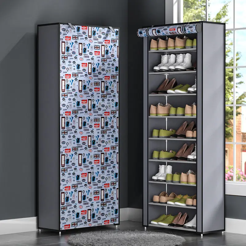 Multilayer Shoe Rack Easy Assembled Saving Space Organizer Shelf Home Furniture Storage Closet Dustproof Cabinets | Мебель