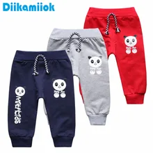 Новинка года, весенние повседневные Хлопковые Штаны для маленьких мальчиков и девочек, детские спортивные штаны-шаровары осенняя одежда для детей возрастом до 3 лет