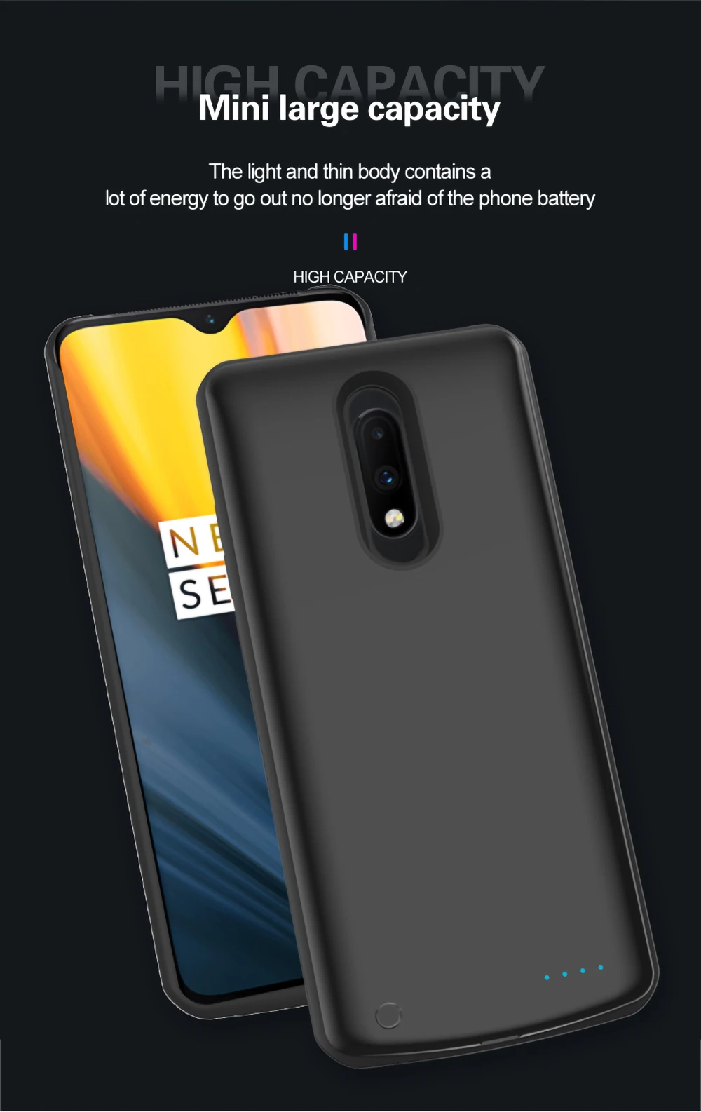 6500 мАч чехол для зарядного устройства для Oneplus 7 ультра-тонкий Специальный Внешний Аккумулятор Чехол для Oneplus 7 Pro Внешний чехол для зарядного устройства