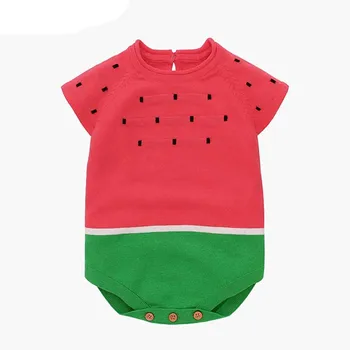 

Baby Boys Girls Knitting Rompers Cute Newborn Baby Boys Clothes Infant Bodysuit Baby Girl Boy Short sleeve Romper Jumpsuit
