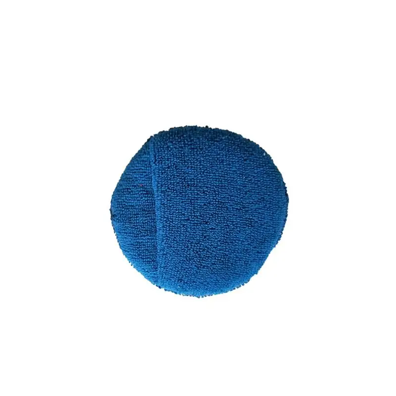 Dark Blue 17 см высокая плотность, круглая Автомобильная губка для воска, автомобильная губка для мытья и уборки, тряпка из микрофибры, Оверлок Для Полировки Автомобиля - Цвет: Dark Blue
